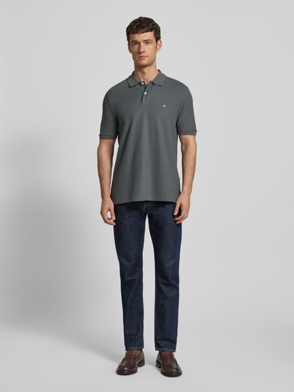 Fynch-Hatton Poloshirt van Supima®-katoen Antraciet - 1