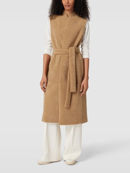 DRYKORN Gilet met teddybont, model 'BUDE' Camel - 1