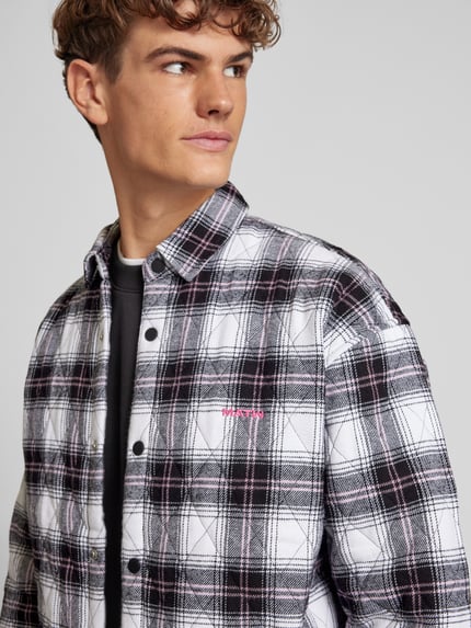 REVIEW X MATW Koszula casualowa regular fit z kołnierzykiem typu kent Złamany biały 3