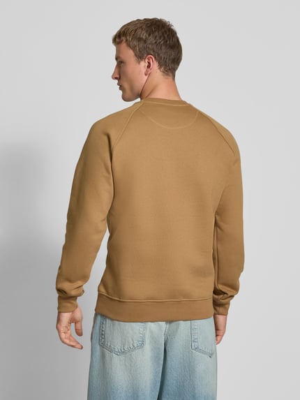 adidas Originals Sweatshirt mit Label-Stitching Mittelbraun 5