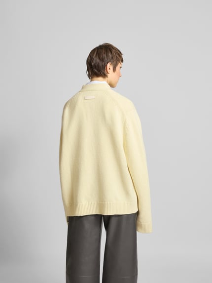 Nanushka Strickjacke mit verdeckter Knopfleiste Hellgelb 5