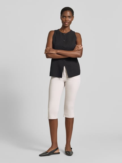 ANGELS Capribroek met elastische band model 'AnnaCapri Sporty' Lichtgrijs - 1