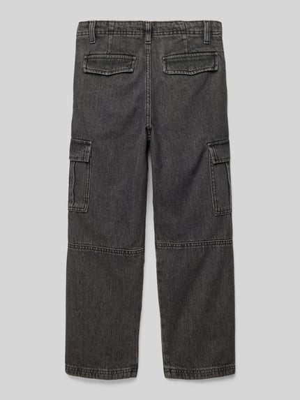 JACK & JONES Regular Fit Jeans mit Label-Patch Modell 'CHRIS' Black 3