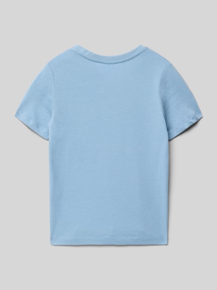 s.Oliver RED LABEL Regular Fit T-Shirt aus reiner Baumwolle Hellblau 3