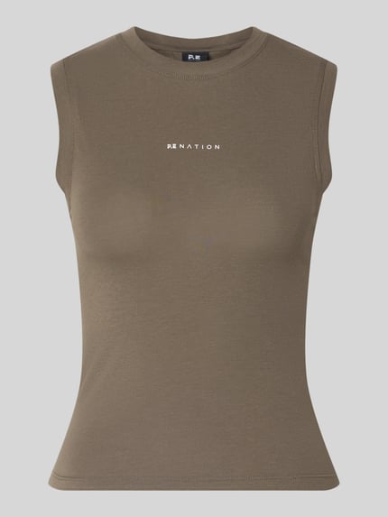 Slim Fit Top aus Lyocell-Bauwoll-Mix Modell 'Lenox' Shop The Look MANNEQUINE