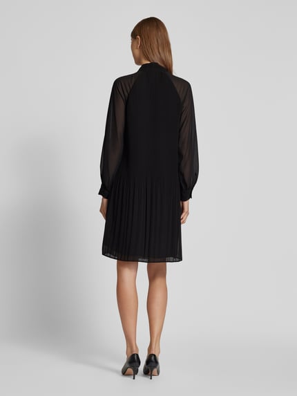 COMMA Knielanges Kleid mit Schleifen-Detail Black 5
