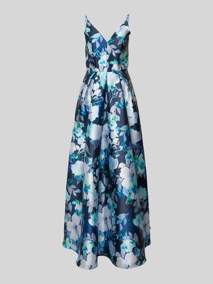 SWING Abendkleid mit V-Ausschnitt Marine 2