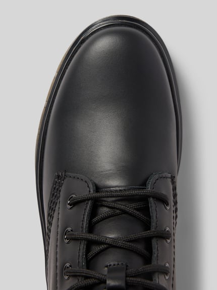 Dr. Martens Boots van leer met labeldetail, model 'Chukka' Zwart - 3