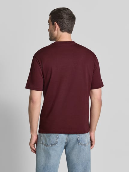 MCNEAL Regular Fit T-Shirt mit Rundhalsausschnitt Dunkelrot 5