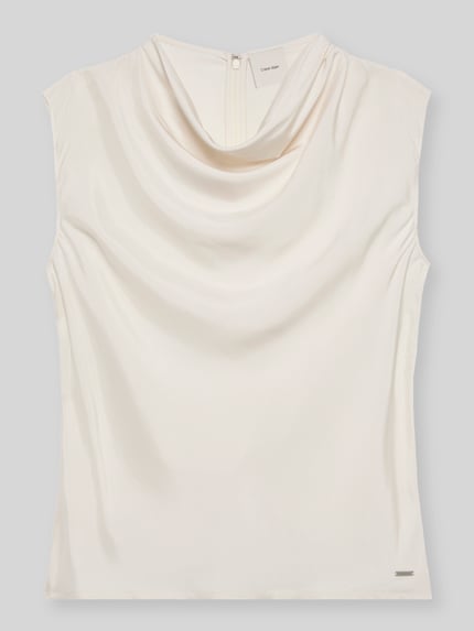 Calvin Klein Womenswear Regular Fit Blusentop aus Viskose Sand 2