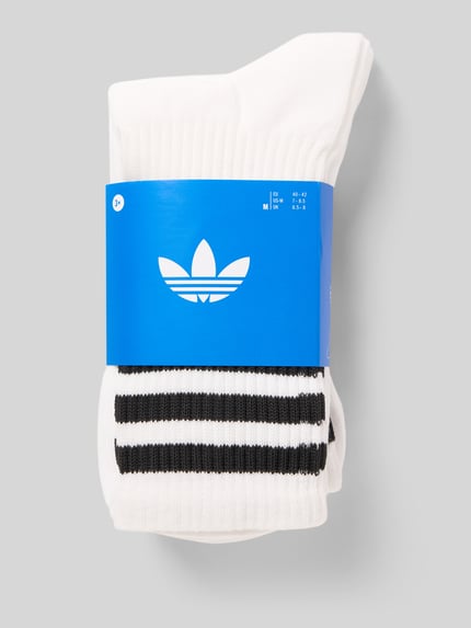 adidas Originals Sokken met logoprint in een set van 3 paar Wit - 3