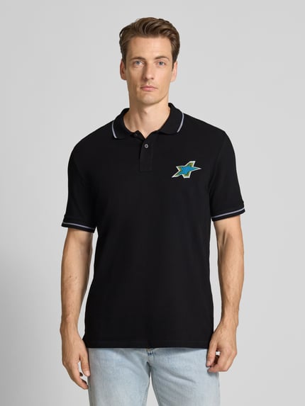 Paul Smith Poloshirt mit Label-Stitching Black 4