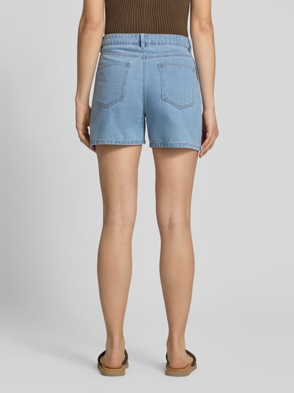 PIECES Szorty jeansowe o kroju regular fit z mieszanki bawełny model 'ABBI' Jasnoniebieski 5