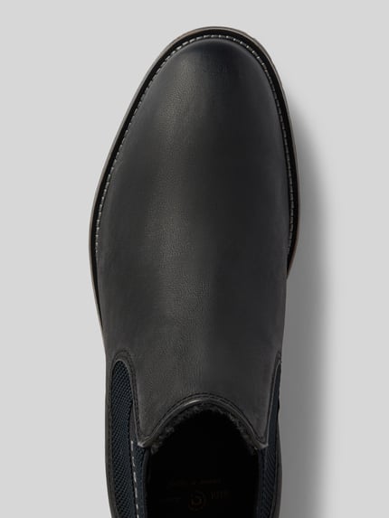 bugatti Boots aus Leder mit elastischen Einsätzen Modell 'Kosta' Black 3