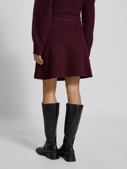 Neo Noir Minirock mit Woll-Anteil Modell 'Gisa' Bordeaux 5