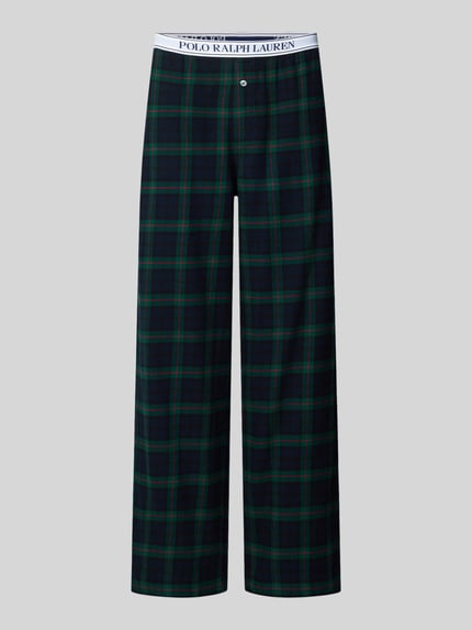 Polo Ralph Lauren Relaxed Fit Pyjama-Hose aus reiner Baumwolle Dunkelgruen 1