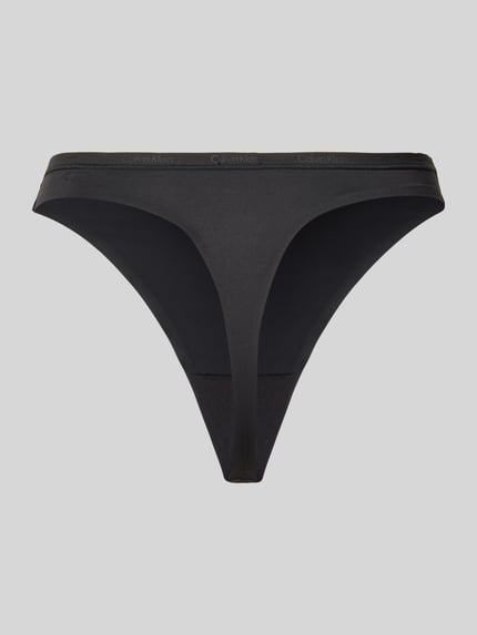 Calvin Klein Underwear String met elastische band Zwart - 3
