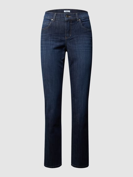 ANGELS Regular Fit Jeans mit Label-Patch Modell 'CICI 34' Modell CICI Marine 2