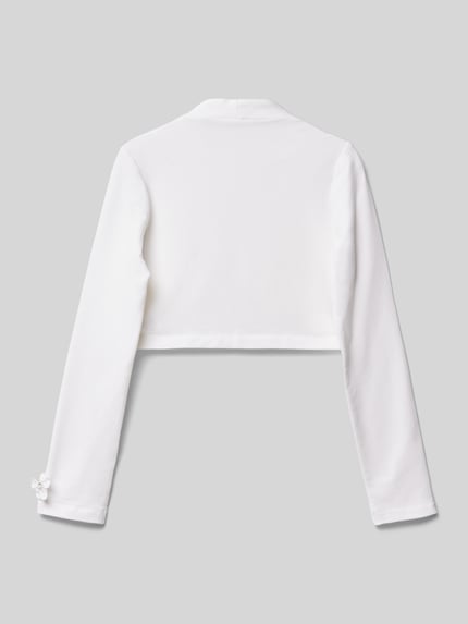 Weise Regular Fit Bolero aus Baumwoll-Mix Weiss 3