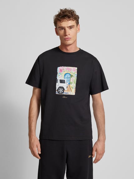 BLKVIS T-Shirt mit Label-Print Black 4