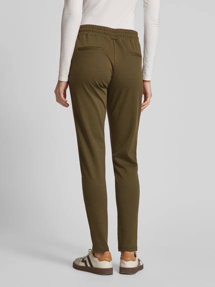 ICHI Sweatpants met tunnelkoord, model 'KATE' Olijfgroen - 5