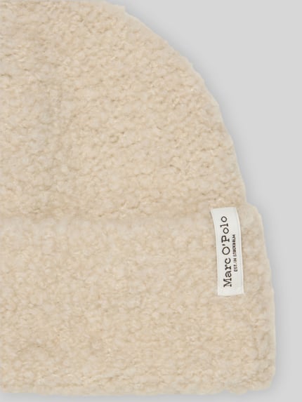 Marc O'Polo Mütze mit Label-Schriftzug aus Schurwolle Offwhite 2
