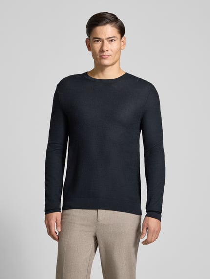 JOOP! COLLECTION Strickpullover aus Woll-Mix Modell 'Bennino' Marine 4