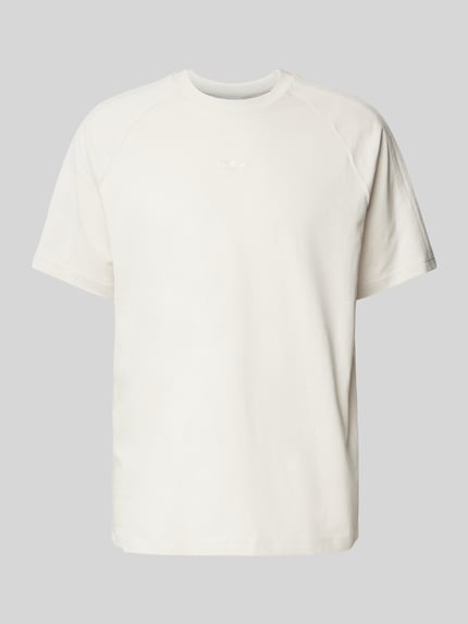 adidas Originals T-Shirt mit Logo-Stitching Beige 2