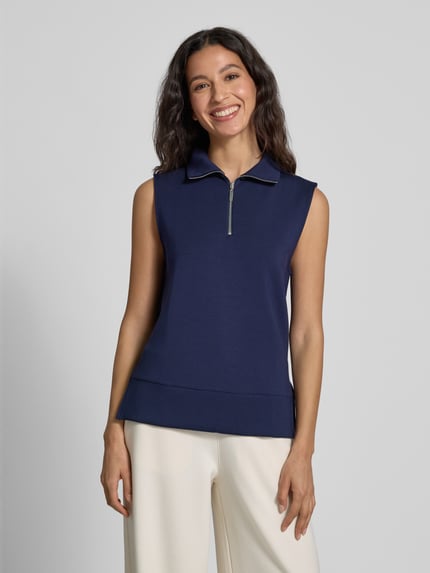Christian Berg Woman Sweatshirt in mouwloos design Donkerblauw - 4