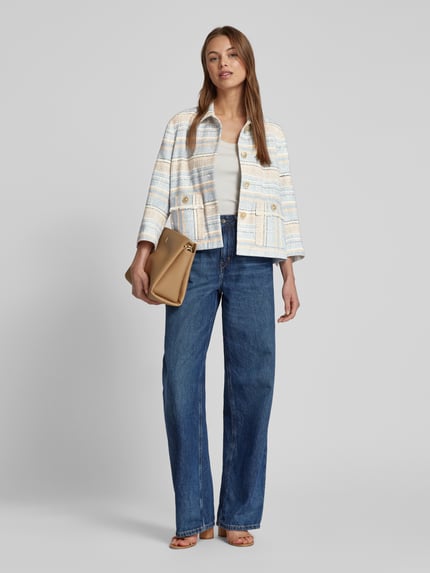 White Label Blazer met opgestikte zakken Bleu - 1