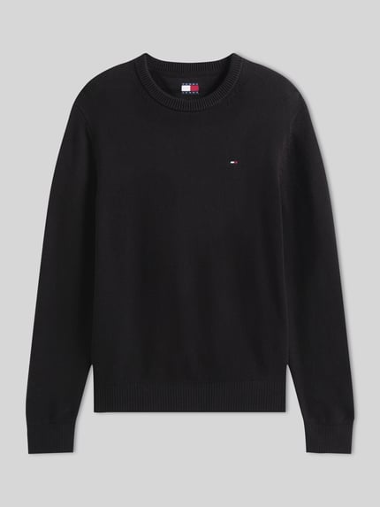 Tommy Jeans Regular Fit Pullover aus reiner Baumwolle Black 2