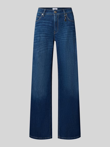 Wide Leg Jeans aus Baumwoll-Mix Modell 'AIMEE' Shop The Look MANNEQUINE