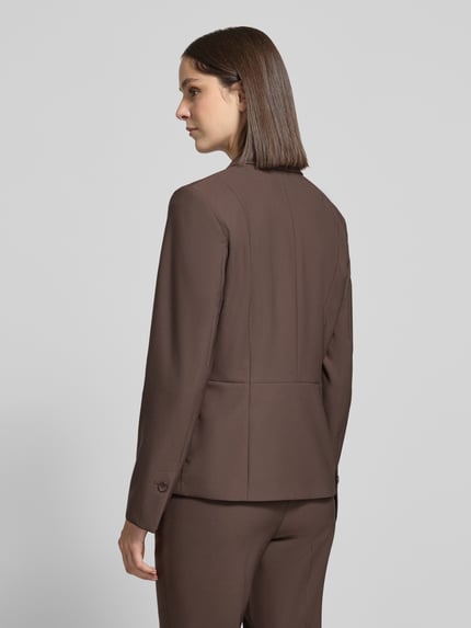 Betty Barclay Regular Fit Kurzblazer mit aufgesetzten Taschen Dunkelbraun 5