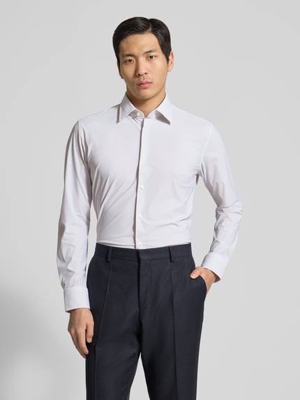 BOSS Slim Fit Businesshemd aus Super-Stretch-Jersey Modell 'P-HANK' Beige 4