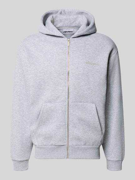 Regular Fit Sweatjacke aus Baumwoll-Mix Shop The Look MANNEQUINE