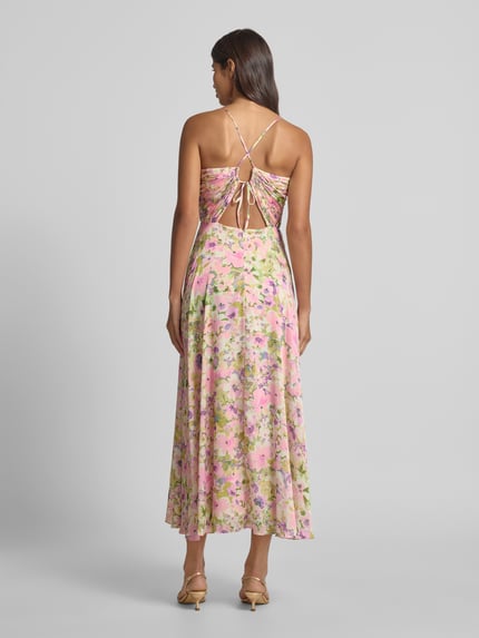 Jake*s Cocktail Cocktailkleid mit gelegten Falten Rosa Melange 5