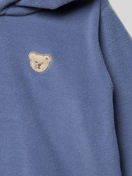 Steiff Hoodie mit Label-Stitching Rauchblau 2