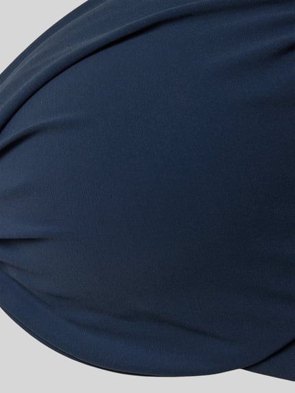 Produktfoto, Bikini-Oberteil Modell 'SOLID UNDERWIRE' von Barts in Dunkelblau, glatte Struktur, Material-Mix mit Stretch-Anteil, körpernahe Passform