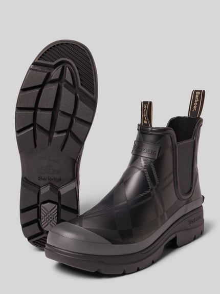 Barbour Gummistiefel mit Label-Stitching Black 4