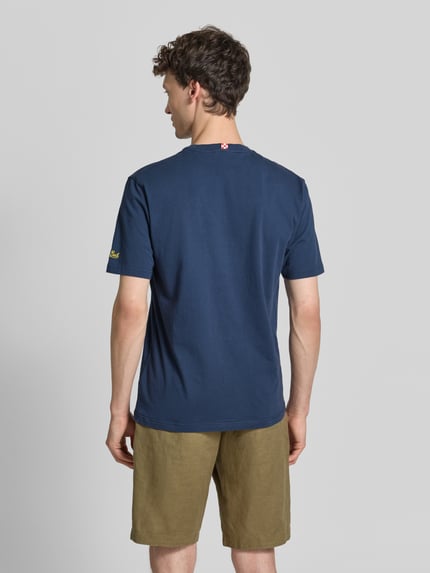 MC2 Saint Barth T-Shirt mit Stitchings Modell 'PORTOFINO' Marine 5