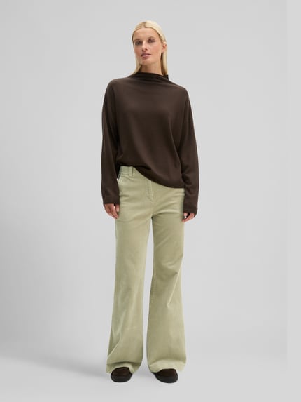 Marc O'Polo Turtleneck mit Mock Neck Dunkelbraun 1