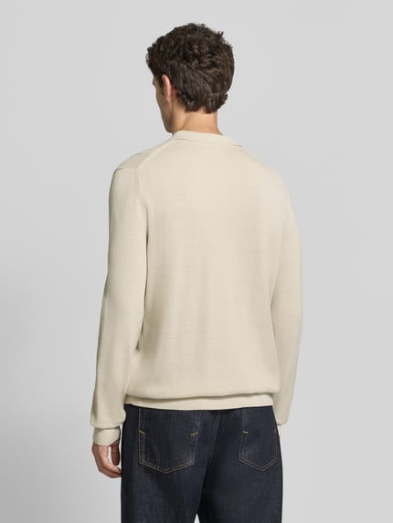 Marc O'Polo Pullover mit Polokragen Beige 5