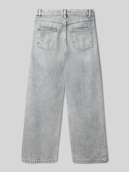 GUESS Jeans mit Ziersteinbesatz in 5-Pocket-Design Mittelgrau 3