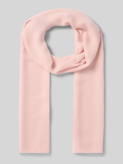 Produktfoto, Schal in rechteckiger Form von Christian Berg Cocktail in zartem Rosa, glatte Oberfläche, klare Linien, einfarbig.