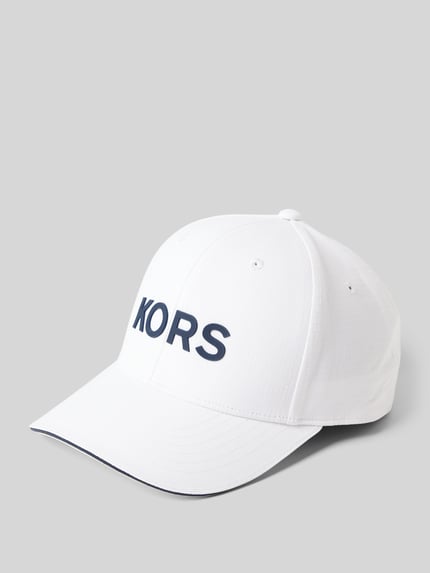 Michael Kors Czapka z daszkiem i napisem z logo model ‘RIPSTOP’ Biały 1