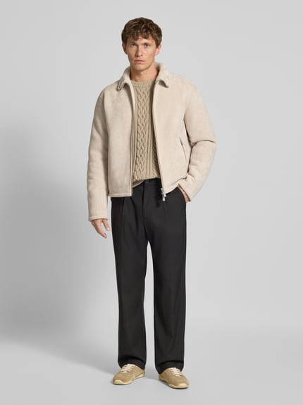 Jake*s Studio Men Jacke mit Reißverschlusstaschen Beige 1