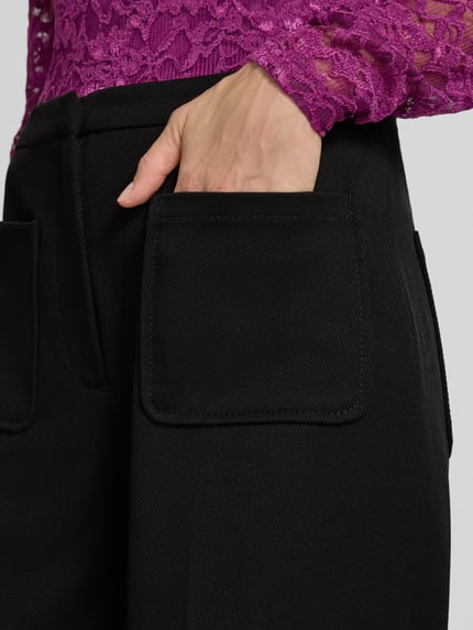 Jake*s Casual High Waist Culotte mit großen Fronttaschen Black 3