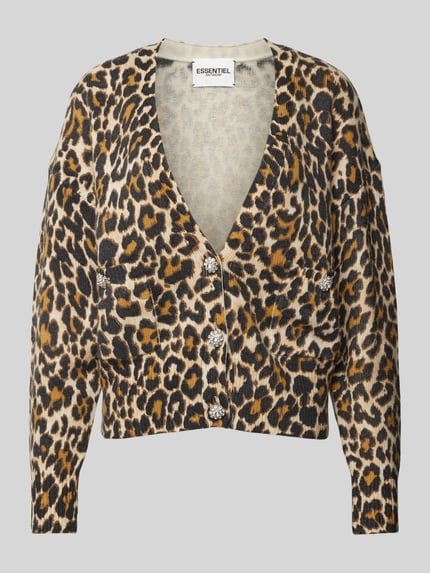 Essentiel Antwerp Strickjacke aus Woll-Mix mit Kaschmir-Anteil Black 2