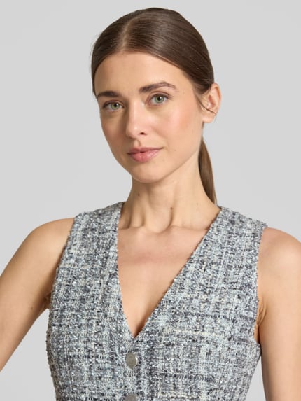 GUESS Minikleid mit V-Ausschnitt Modell 'SADIE' Hellblau 3