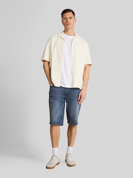 Tom Tailor Denim Regular Fit Jeansshorts aus Baumwoll-Mix Jeansblau 1